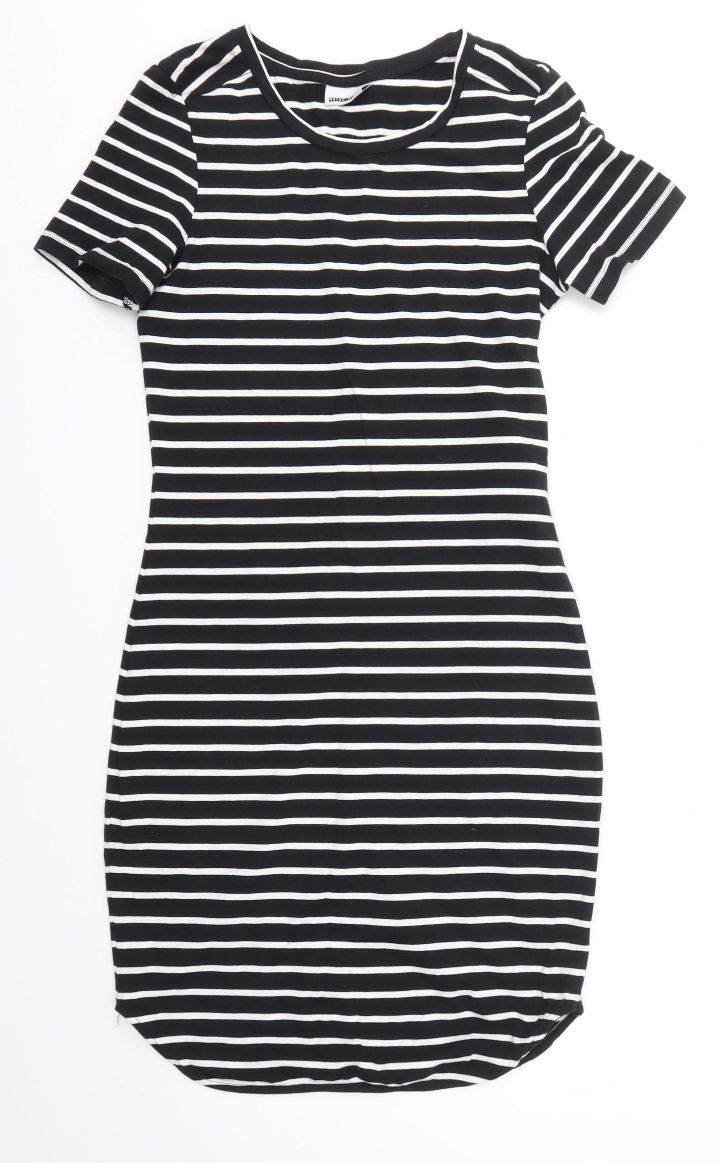 Noisy may Womens Multicoloured Striped  T-Shirt Dress  Size XS
