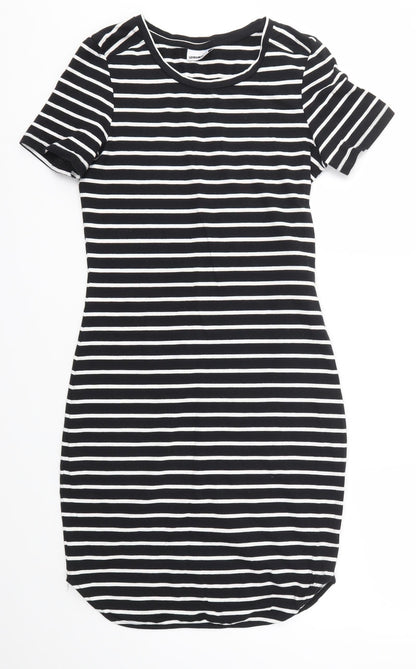 Noisy may Womens Multicoloured Striped  T-Shirt Dress  Size XS