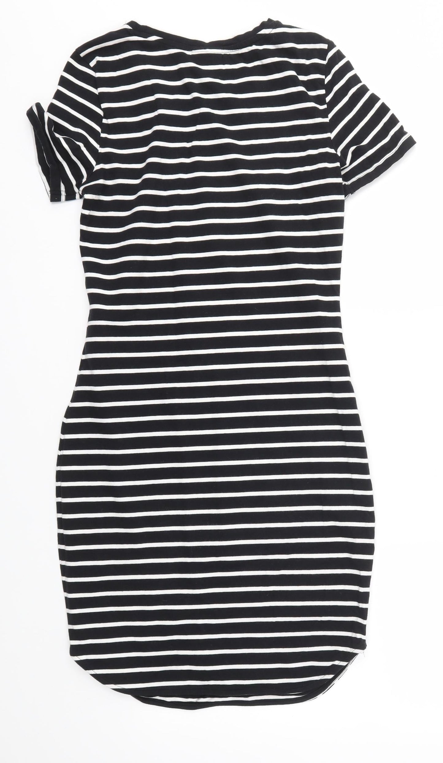 Noisy may Womens Multicoloured Striped  T-Shirt Dress  Size XS