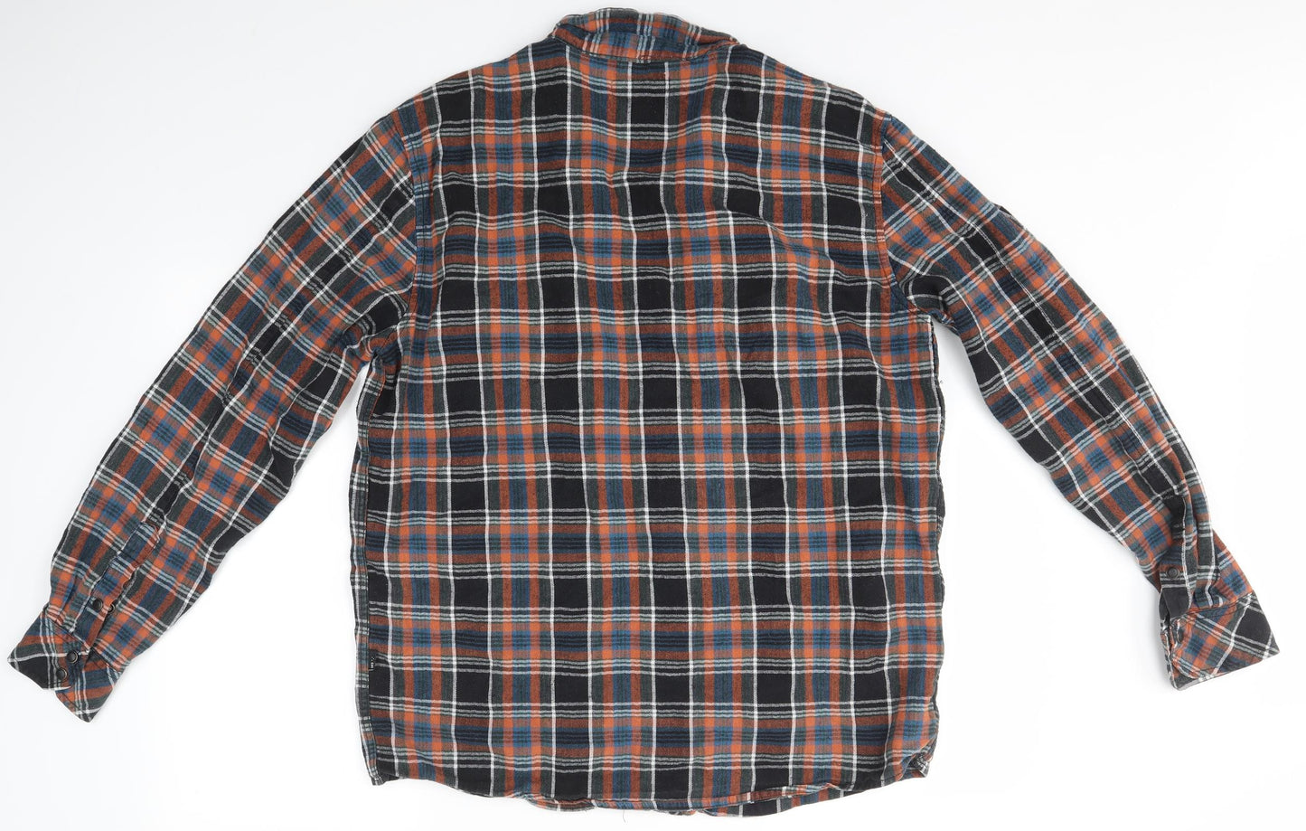 Zak Mens Multicoloured Check   Button-Up Size XL