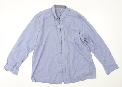 George Mens Blue    Button-Up Size 2XL