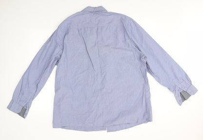 George Mens Blue    Button-Up Size 2XL