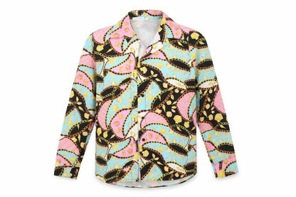 Mens UK Size S Preworn Multicoloured  Button-Up Long Sleeve Casual Shirt