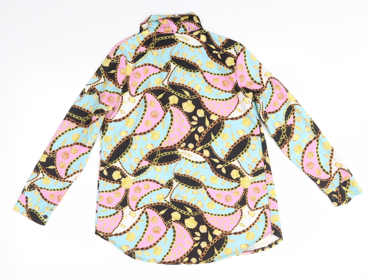 Mens UK Size S Preworn Multicoloured  Button-Up Long Sleeve Casual Shirt