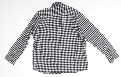 Primark Mens Grey Check   Button-Up Size XL