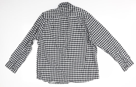 Primark Mens Grey Check   Button-Up Size XL