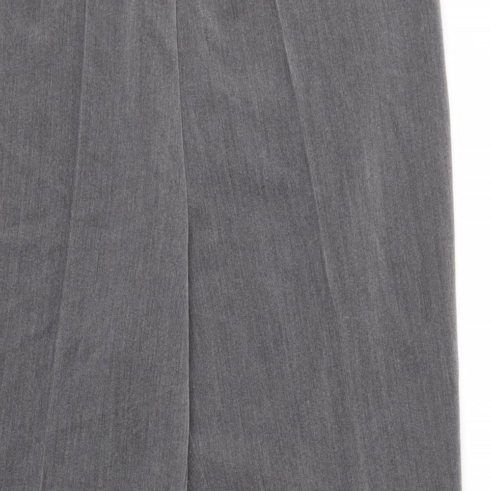 Womens UK Size 16 Vida Vi Regular Fit Dress Pants Grey Trousers