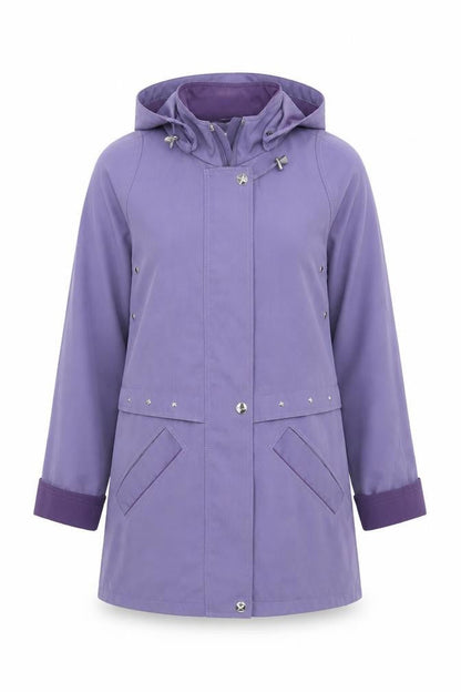 Womens UK Size 10 EWM Purple Overcoat