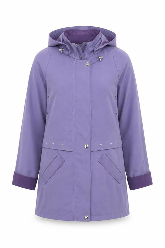 Womens UK Size 10 EWM Purple Overcoat