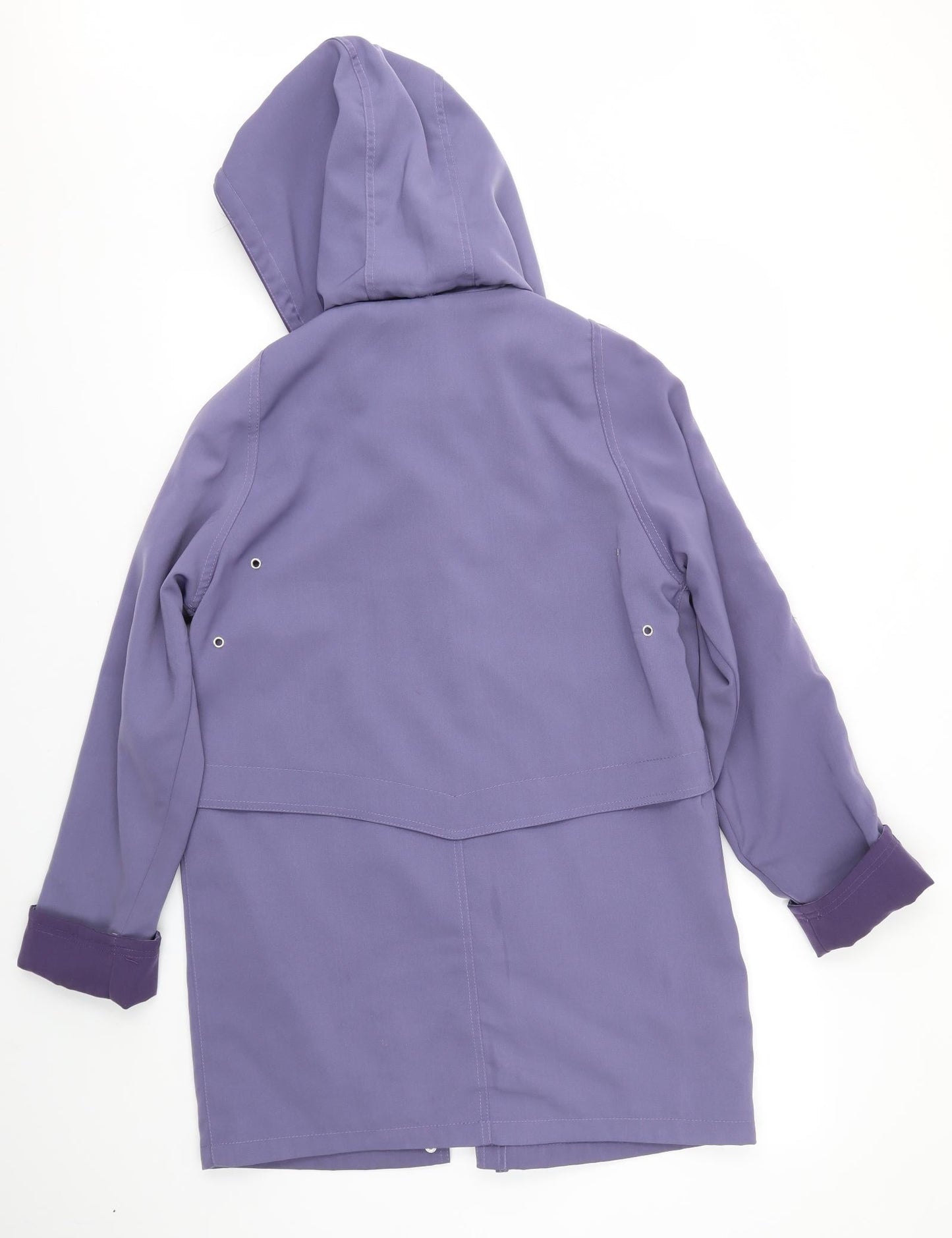 Womens UK Size 10 EWM Purple Overcoat