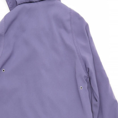 Womens UK Size 10 EWM Purple Overcoat