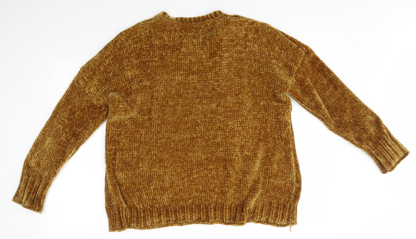 Womens UK Size M Matalan Orange Pullover Jumper