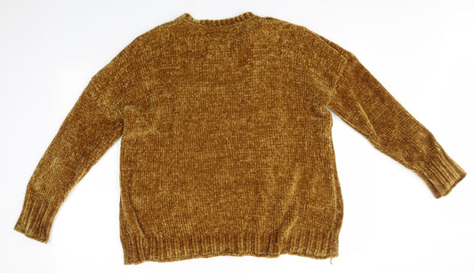 Womens UK Size M Matalan Orange Pullover Jumper