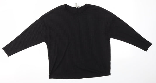 Womens UK Size 12 ASOS Black Basic Blouse