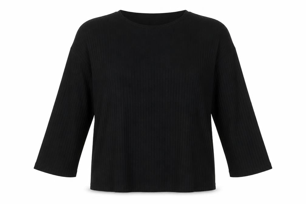 Womens UK Size 12 ASOS Black Basic Blouse