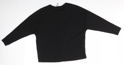 Womens UK Size 12 ASOS Black Basic Blouse