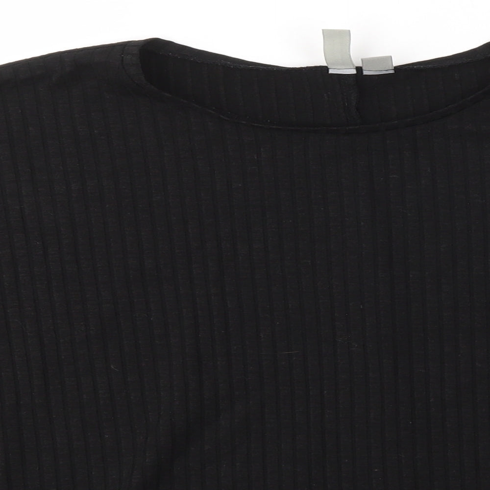 Womens UK Size 12 ASOS Black Basic Blouse