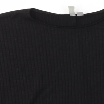 Womens UK Size 12 ASOS Black Basic Blouse