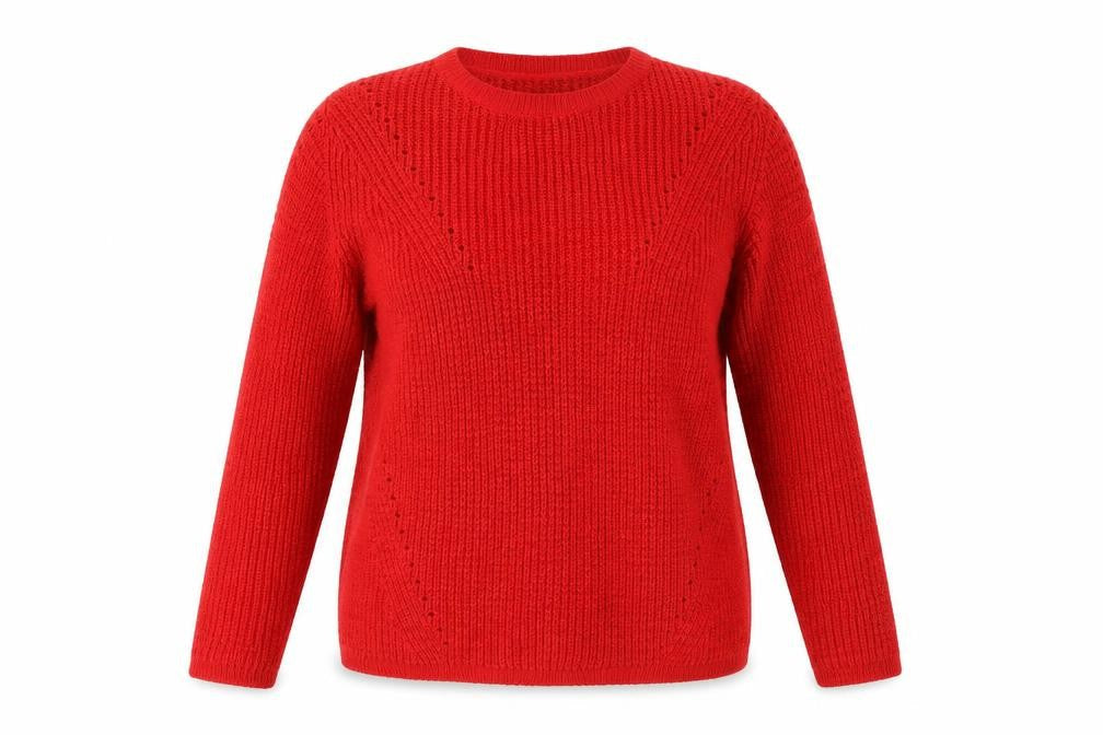 Womens UK Size M Matalan Red Henley Jumper