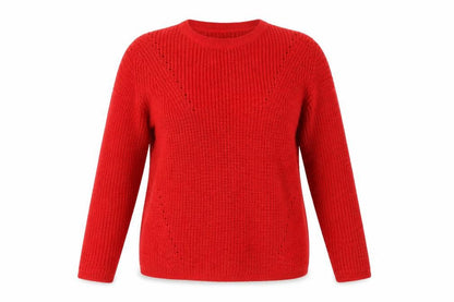 Womens UK Size M Matalan Red Henley Jumper