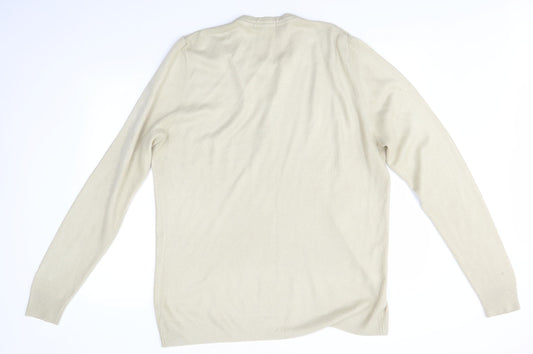 George Mens Beige   Pullover Jumper Size L