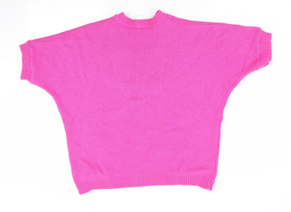 Womens UK Size 12 Being Casual Pink Cardigan Jumper
