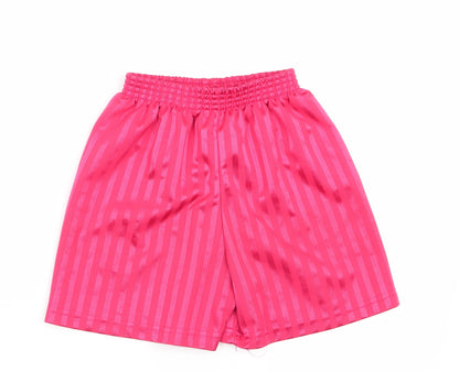 School Trends Boys Red Striped  Utility Shorts Size 4-5 Years