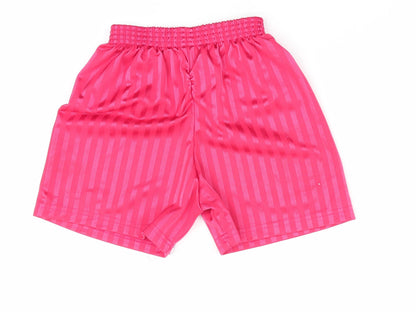 School Trends Boys Red Striped  Utility Shorts Size 4-5 Years