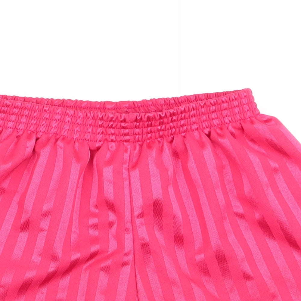 School Trends Boys Red Striped  Utility Shorts Size 4-5 Years