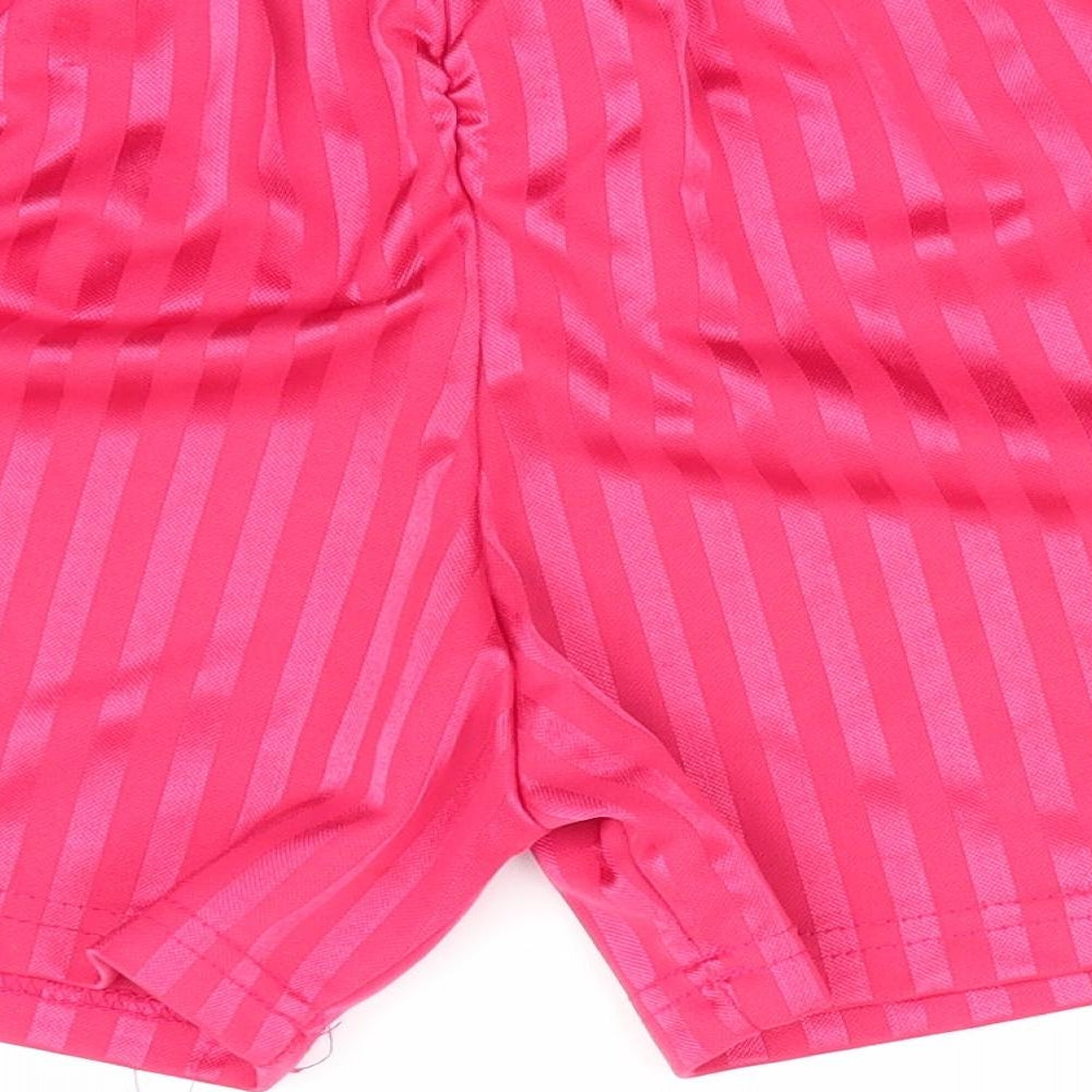 School Trends Boys Red Striped  Utility Shorts Size 4-5 Years