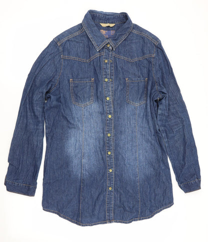 TU Womens Blue   Shirt Dress  Size 18  - Denim Dress