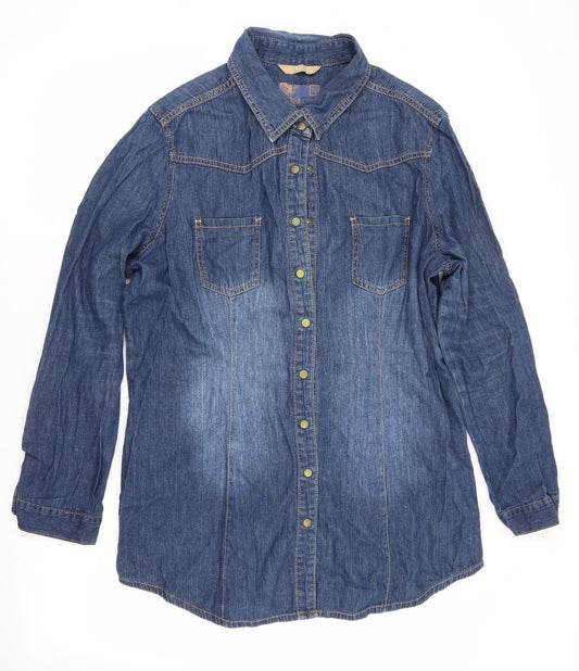 TU Womens Blue   Shirt Dress  Size 18  - Denim Dress