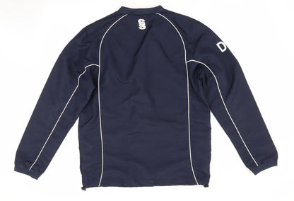 Back view of Surridge men’s blue pullover casual - macclesfield rufc