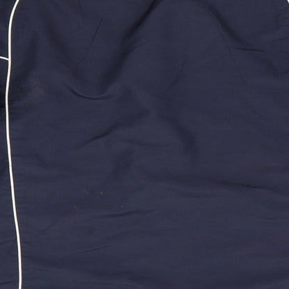 Brand and care label for Surridge men’s blue pullover casual - macclesfield rufc