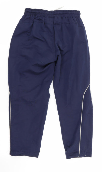 KooGar Mens Blue   Track Pants Trousers  L23 in - Cropped