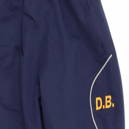 KooGar Mens Blue   Track Pants Trousers  L23 in - Cropped