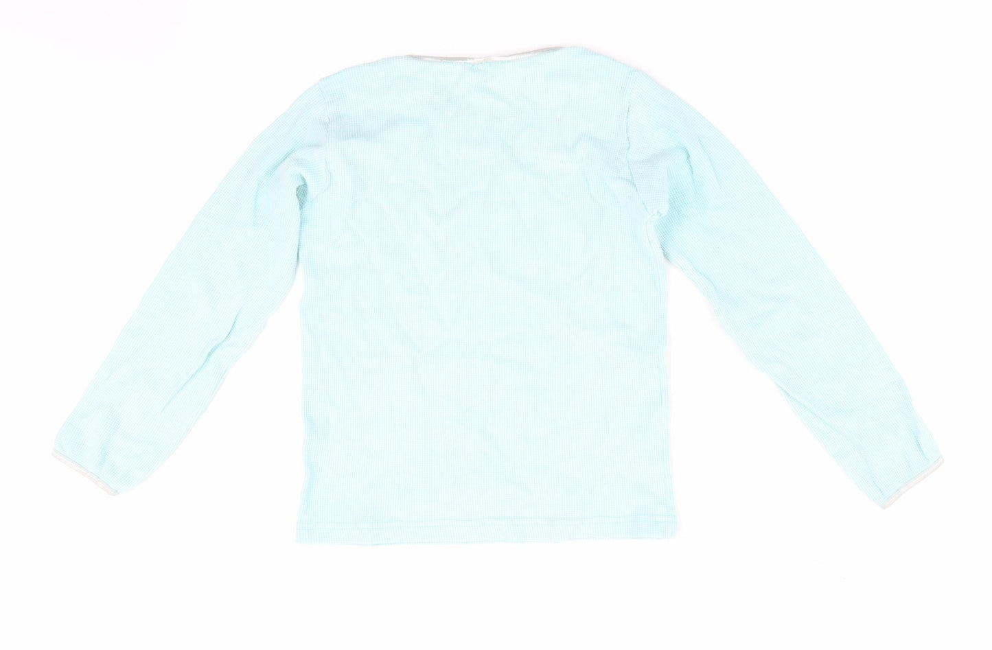 Mackays Girls Blue Solid   Pyjama Top Size 9-10 Years