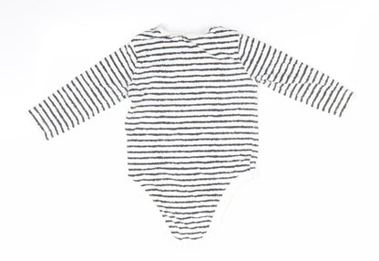 My K Boys Black Striped  Romper One-Piece Size 9-12 Months  - Super Happy