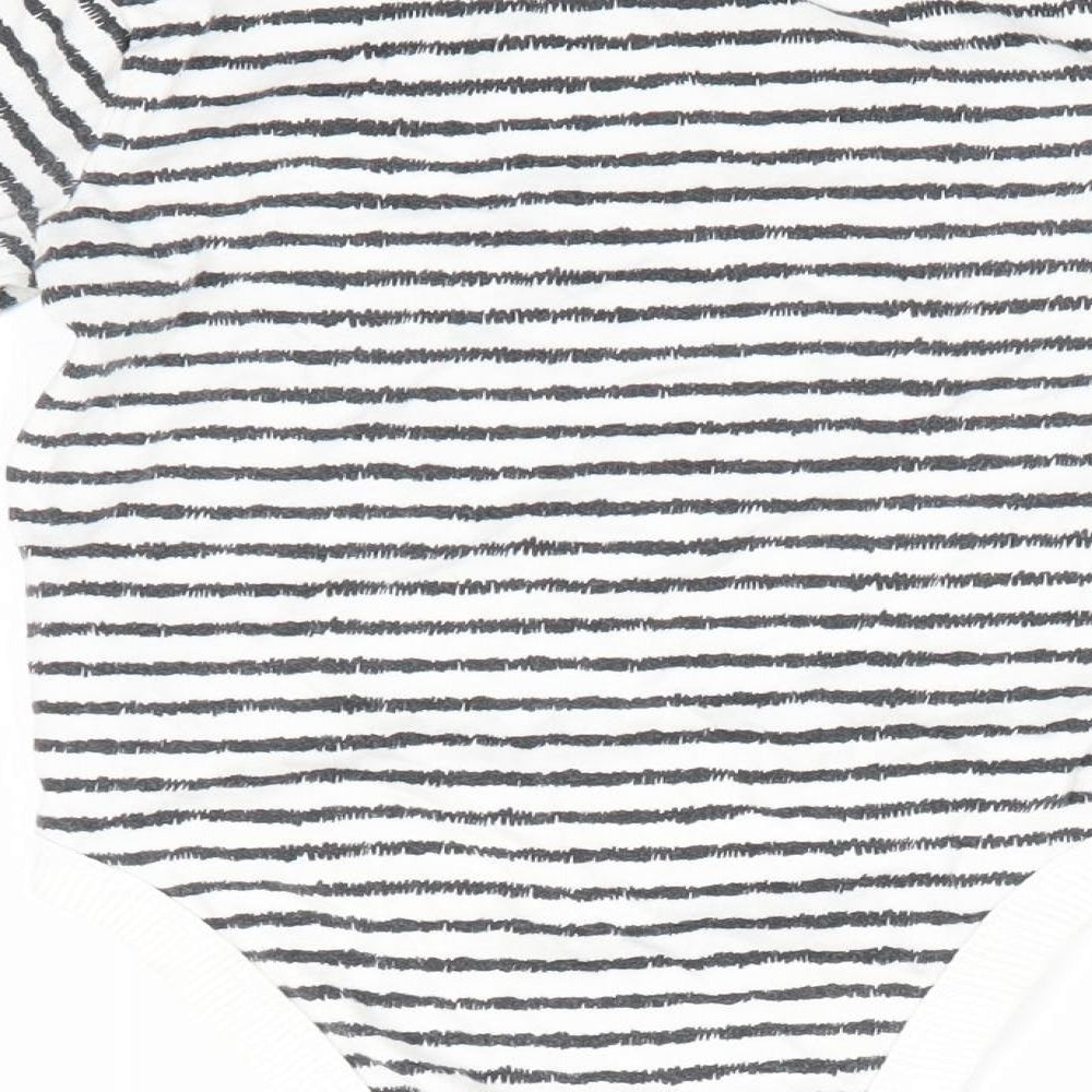 My K Boys Black Striped  Romper One-Piece Size 9-12 Months  - Super Happy