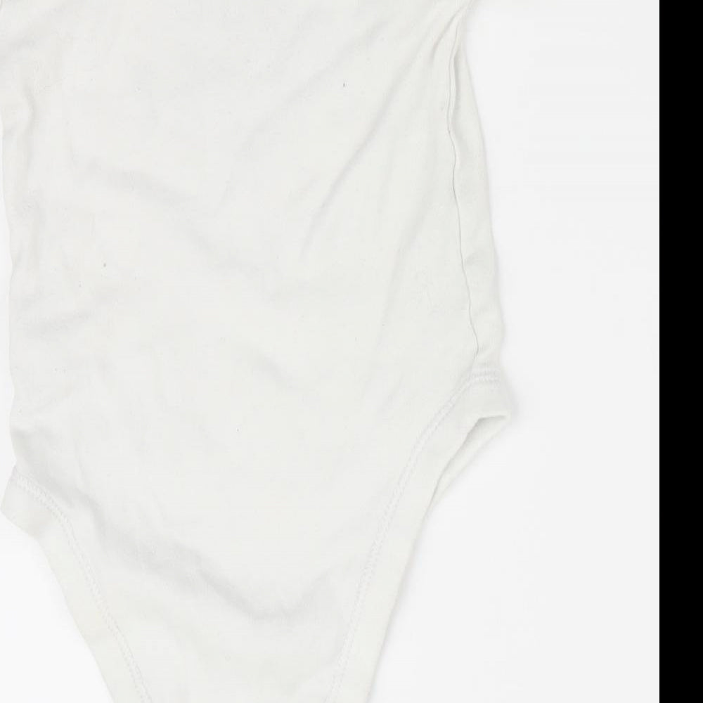 Matalan Boys White   Romper One-Piece Size 6-9 Months  - I will change the world