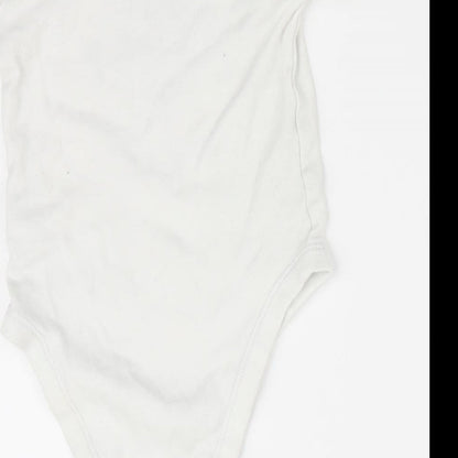 Matalan Boys White   Romper One-Piece Size 6-9 Months  - I will change the world