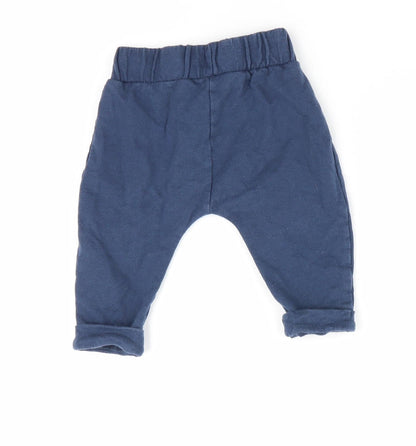 Mothercare Boys Blue   Jogger Trousers Size 3-6 Months  - Car Logo