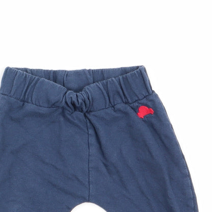 Mothercare Boys Blue   Jogger Trousers Size 3-6 Months  - Car Logo