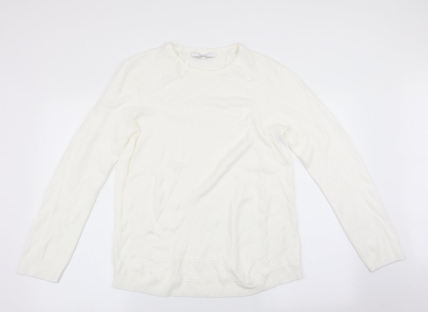 Womens UK Size XL Vida Vi Ivory Pullover Jumper
