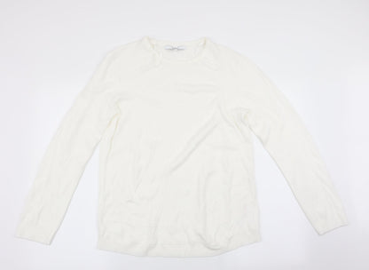 Womens UK Size XL Vida Vi Ivory Pullover Jumper