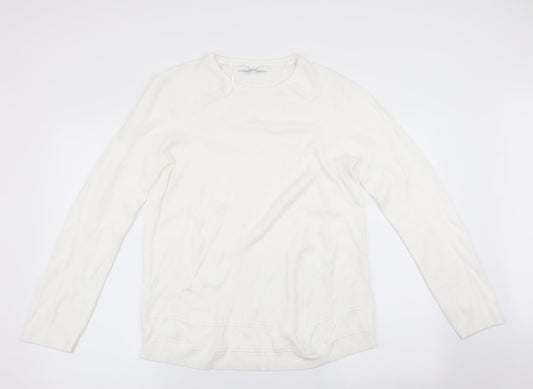 Womens UK Size XL Vida Vi Ivory Pullover Jumper