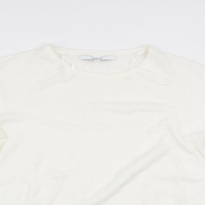 Womens UK Size XL Vida Vi Ivory Pullover Jumper