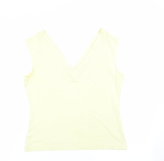 Womens UK Size 12 Marks and Spencer Green Basic Tank