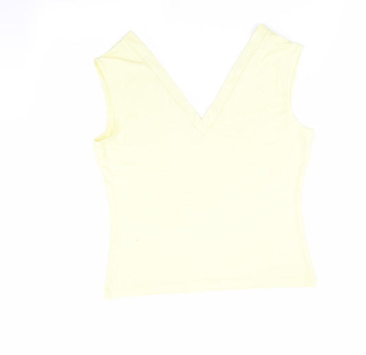 Womens UK Size 12 Marks and Spencer Green Basic Tank