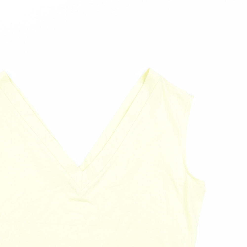 Womens UK Size 12 Marks and Spencer Green Basic Tank